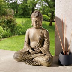 Декоративная фигура "Будда-медитация", полистоун, высота 30 см